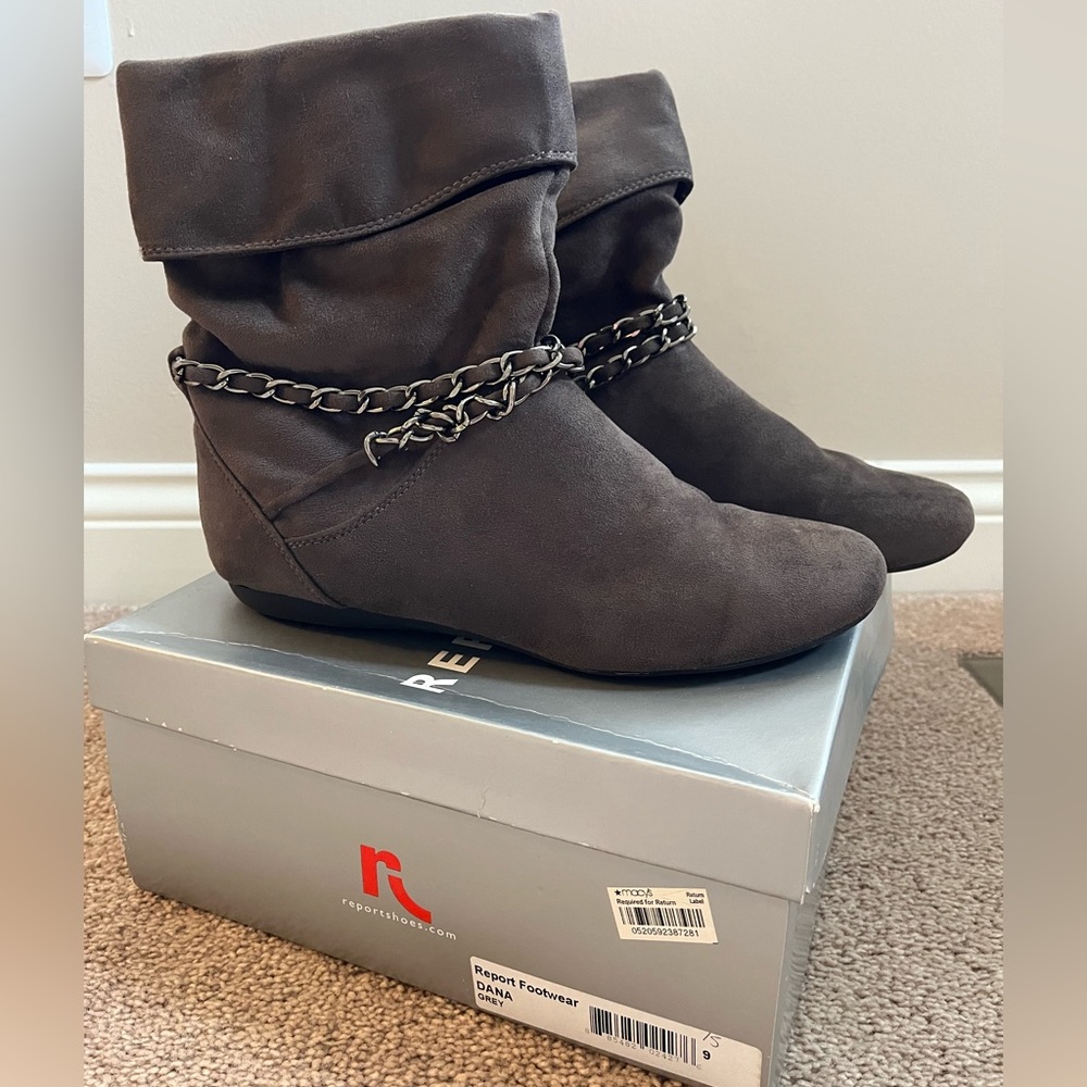 Report brand Dana boots, Grey, size 9